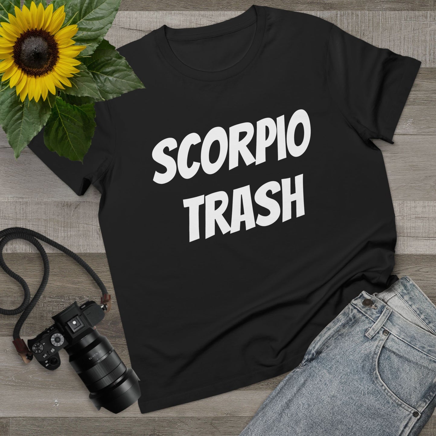 scorpio trash women’s tee