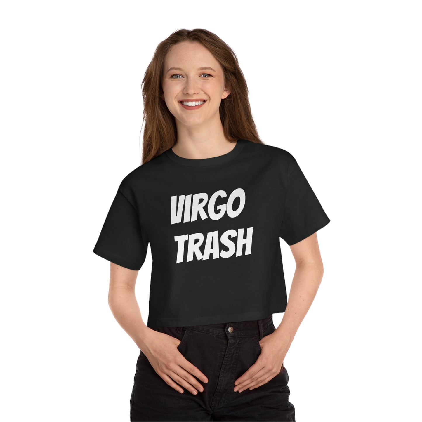 women's virgo trash cropped tee