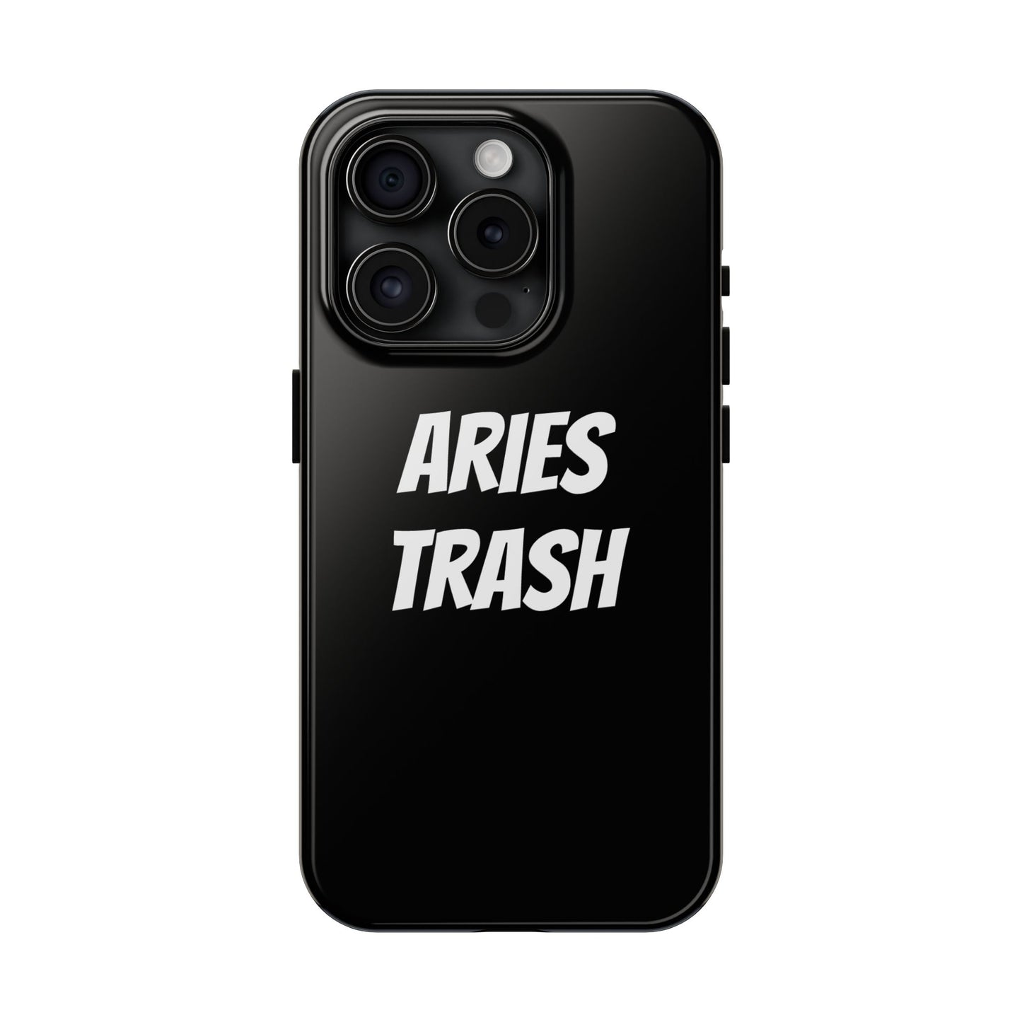 aries trash phone case
