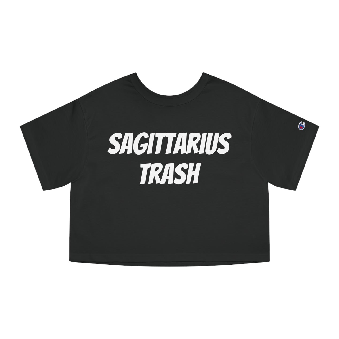 women's sagittarius trash cropped tee