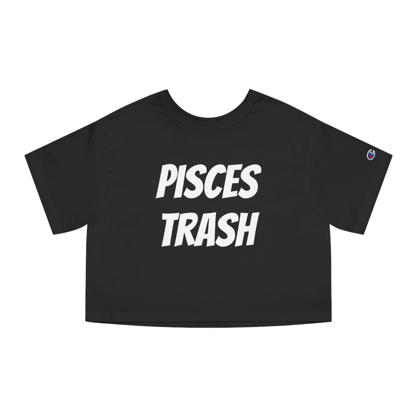 women's pisces trash cropped tee