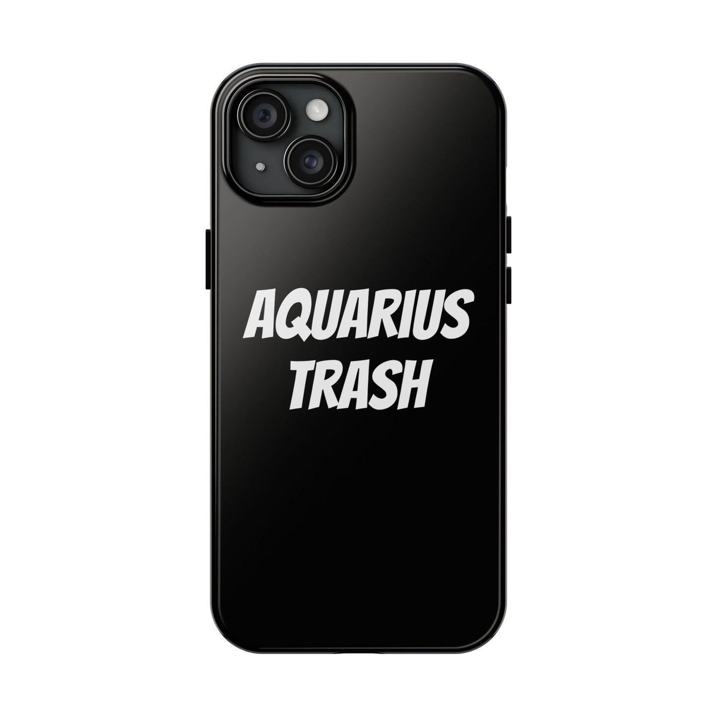 aquarius trash phone case