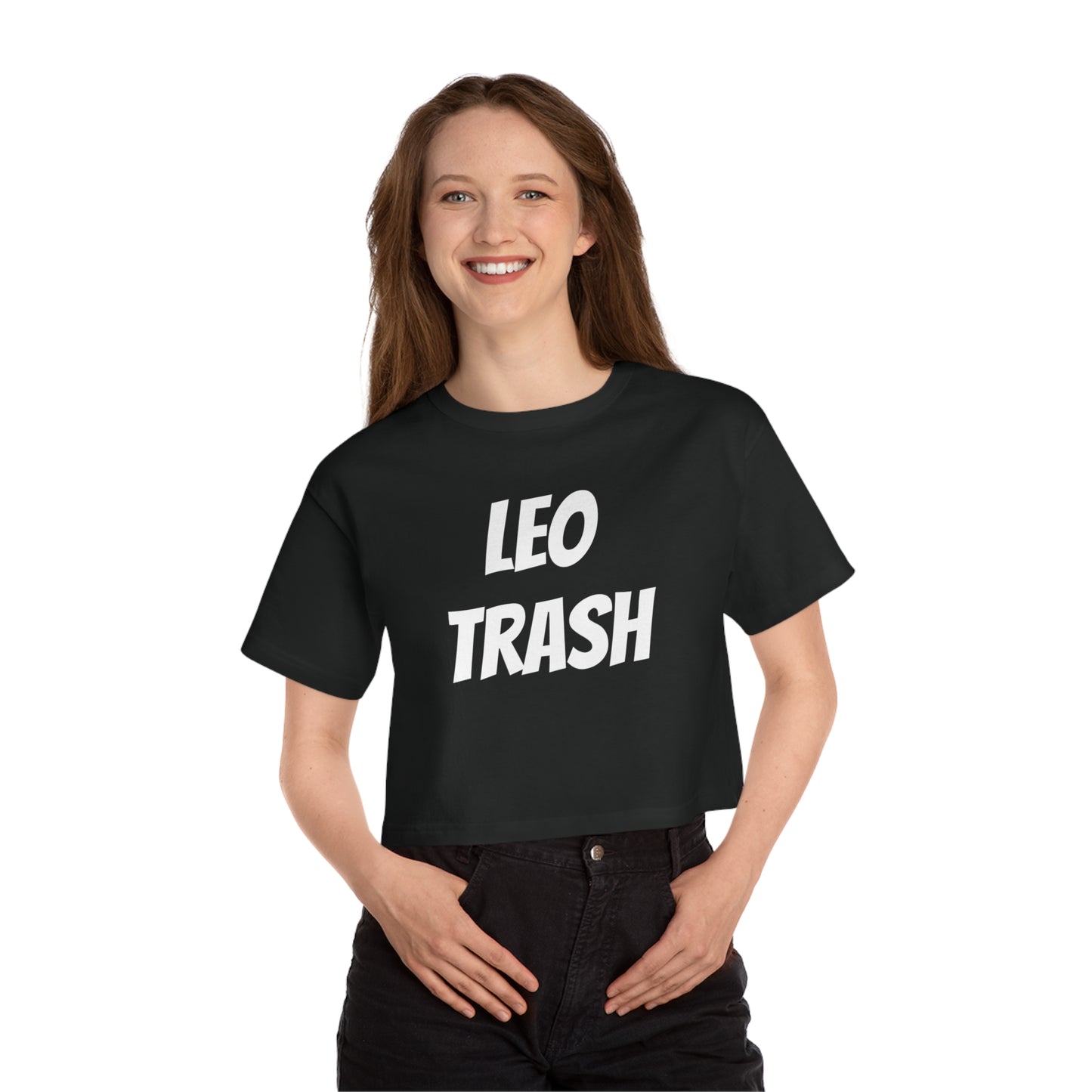 women's leo trash cropped tee