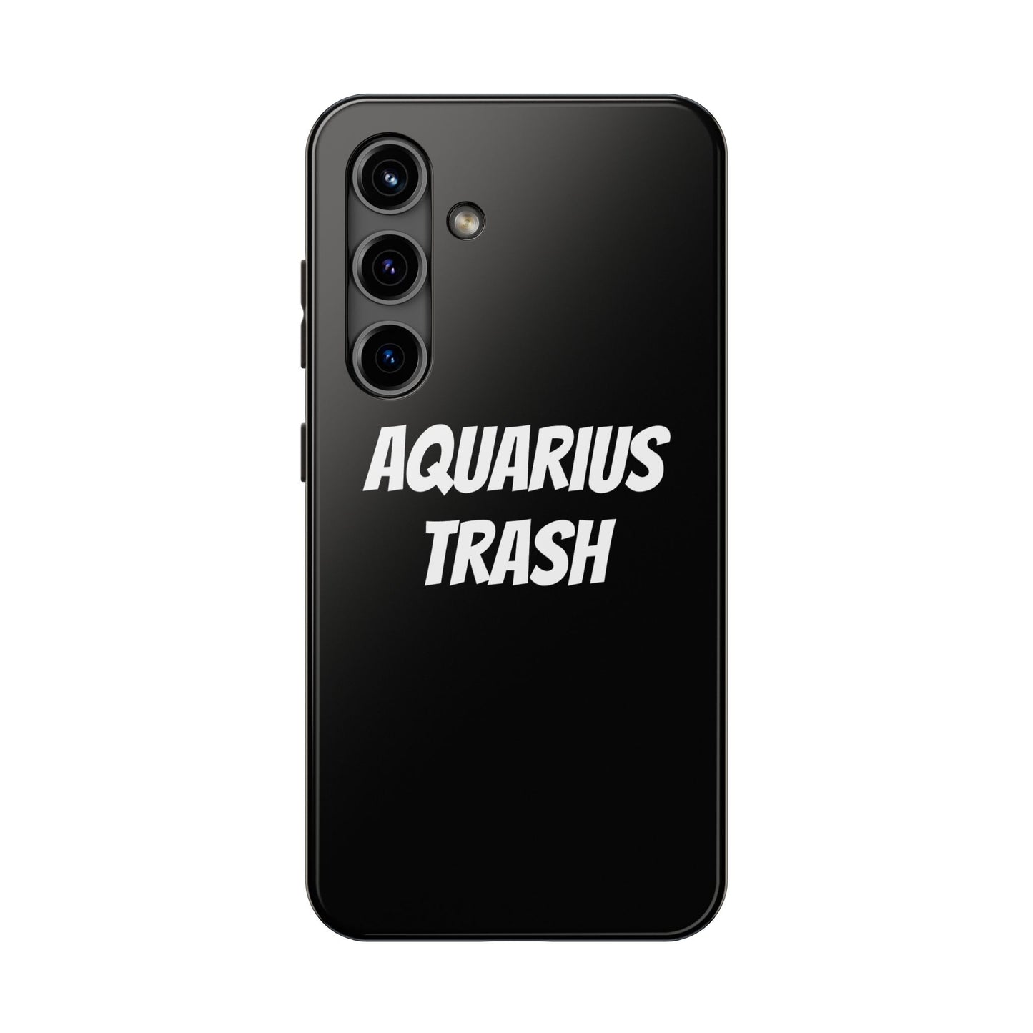 aquarius trash phone case