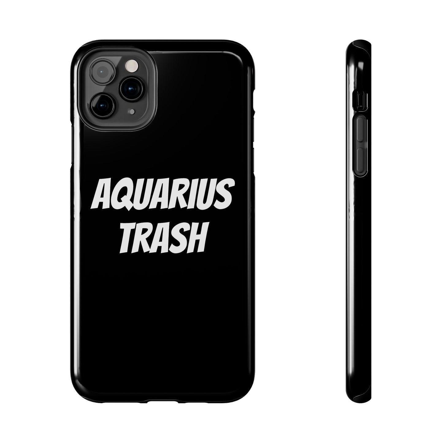 aquarius trash phone case