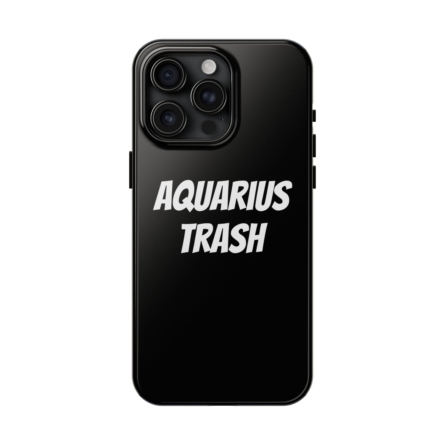 aquarius trash phone case