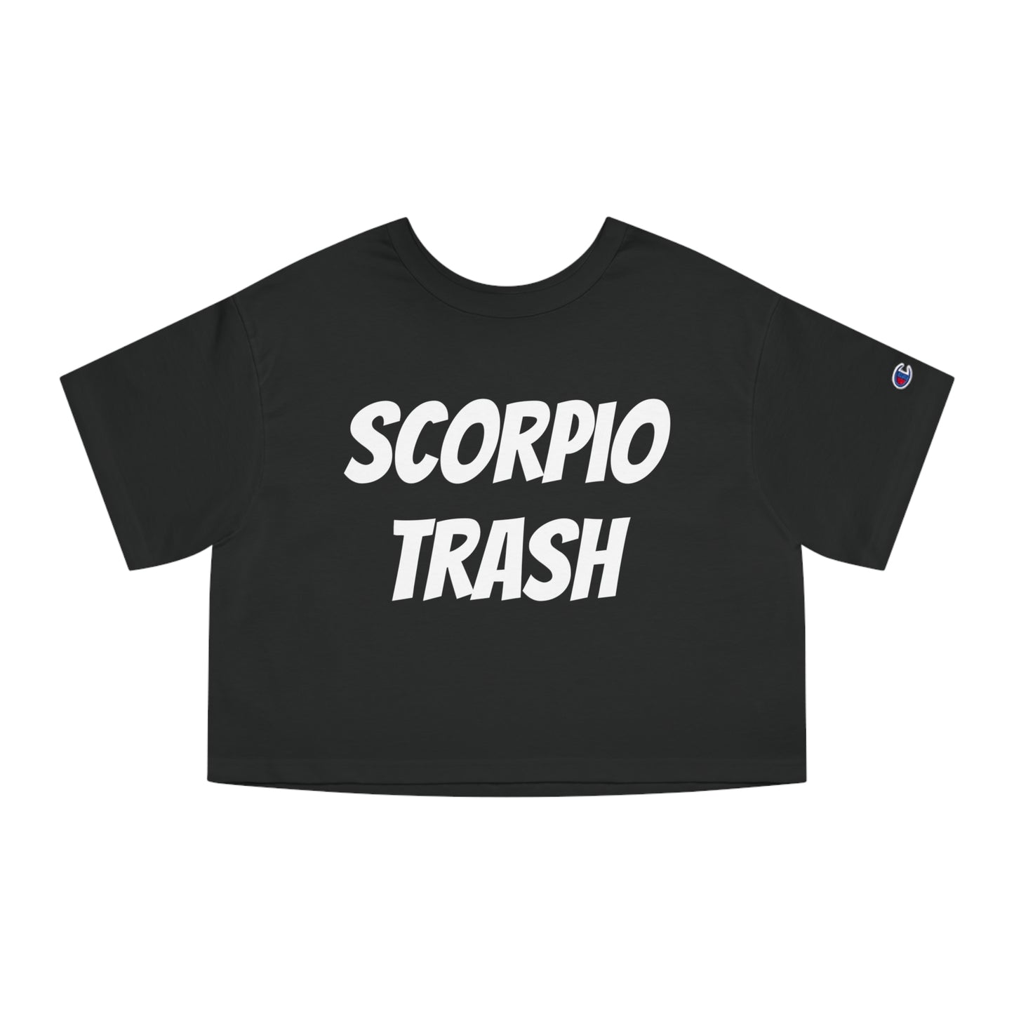 women's scorpio trash cropped tee