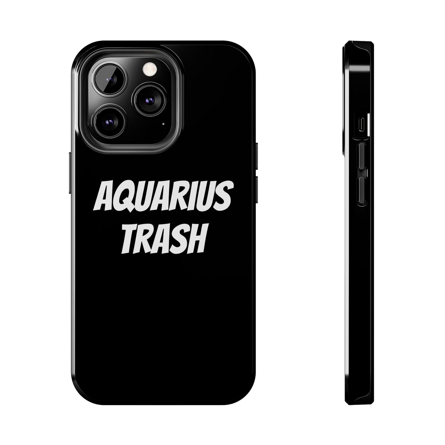 aquarius trash phone case
