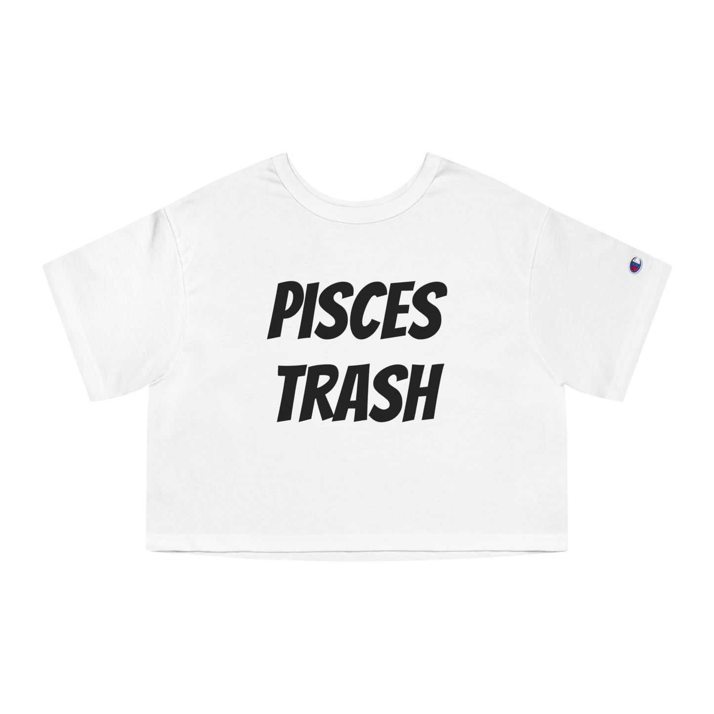 women's pisces trash cropped tee
