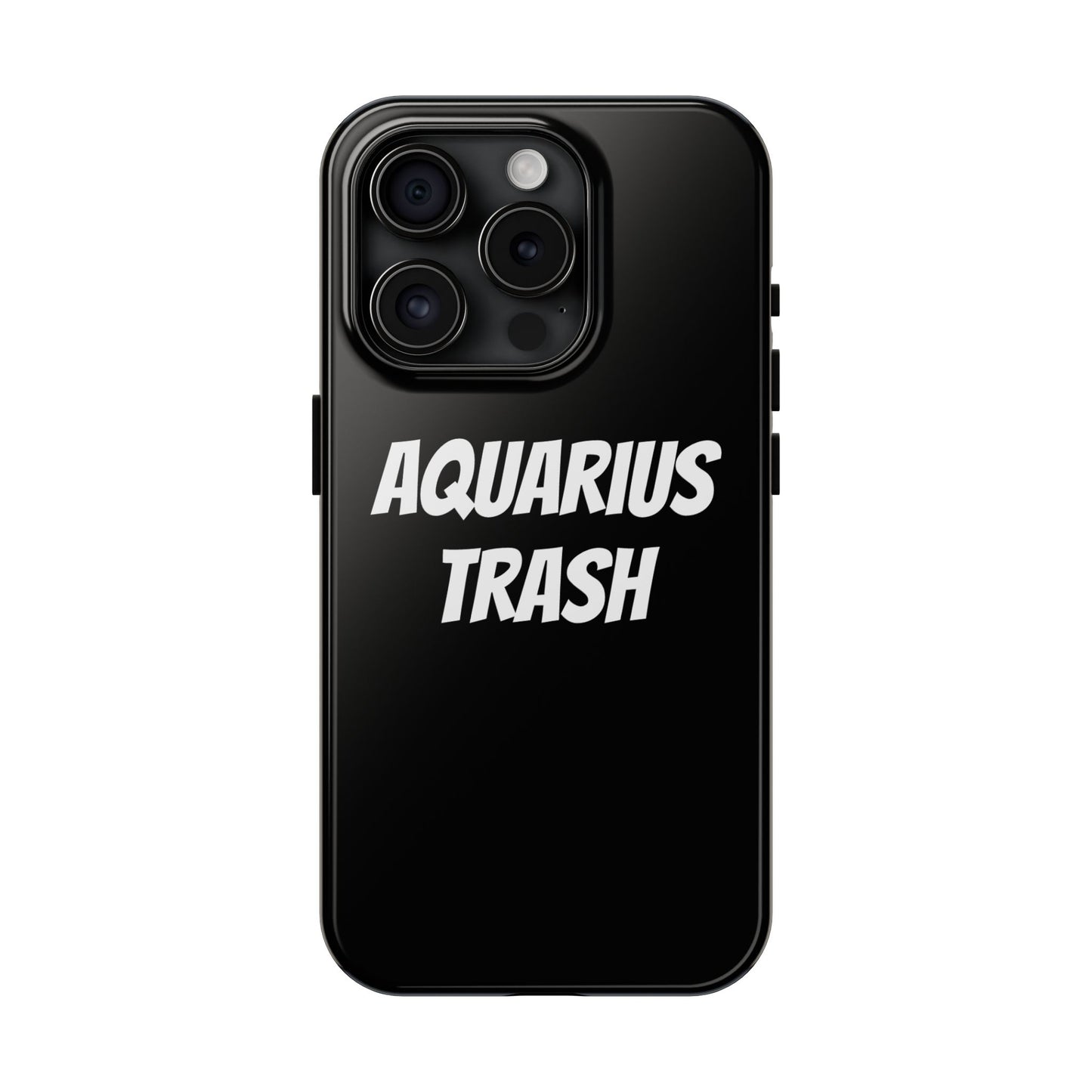 aquarius trash phone case