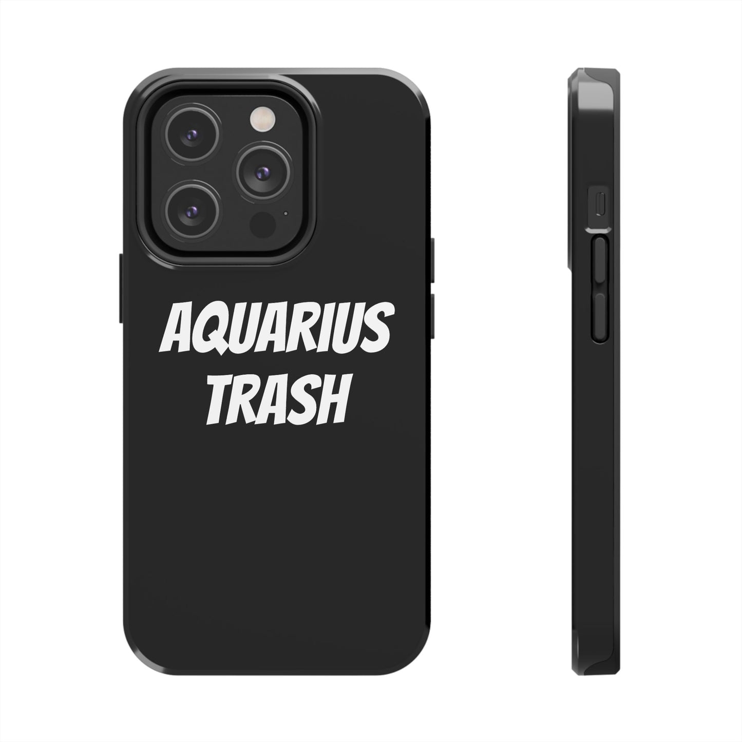 aquarius trash phone case