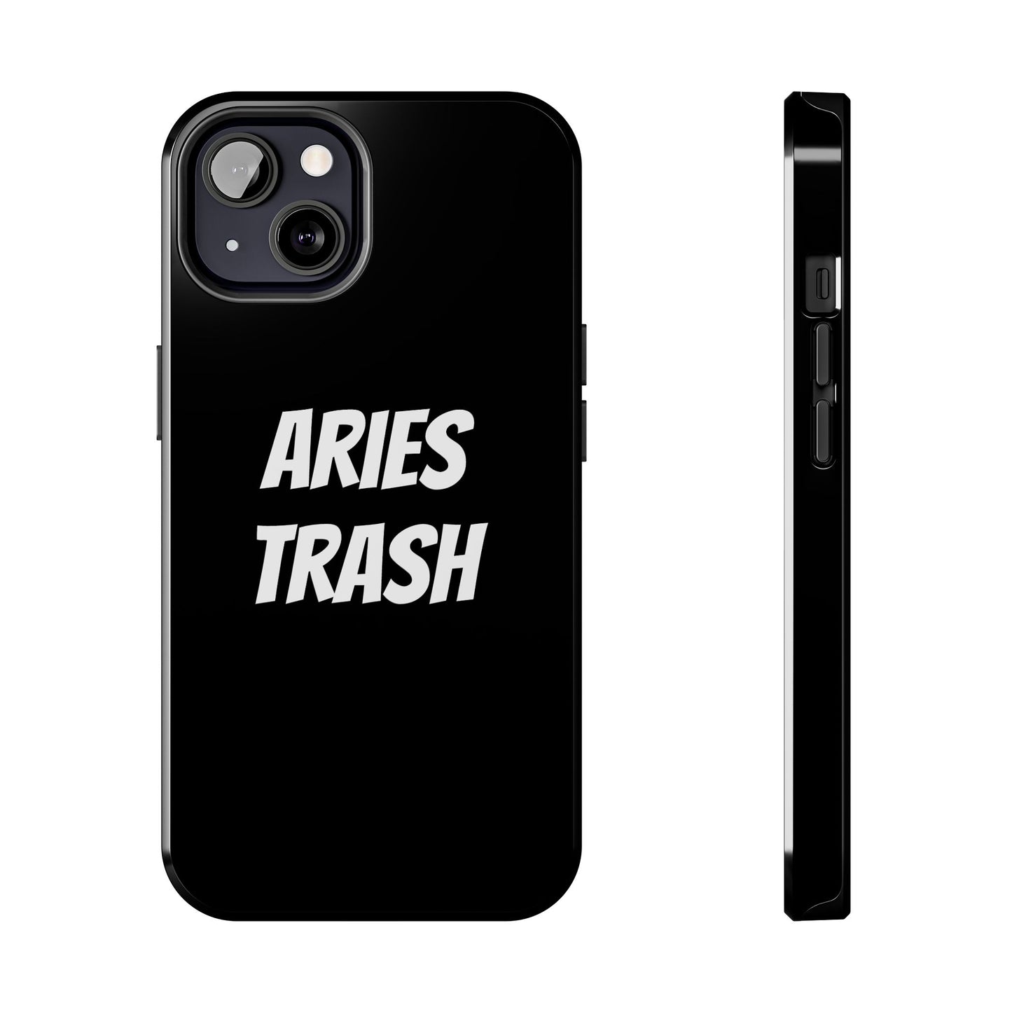 aries trash phone case