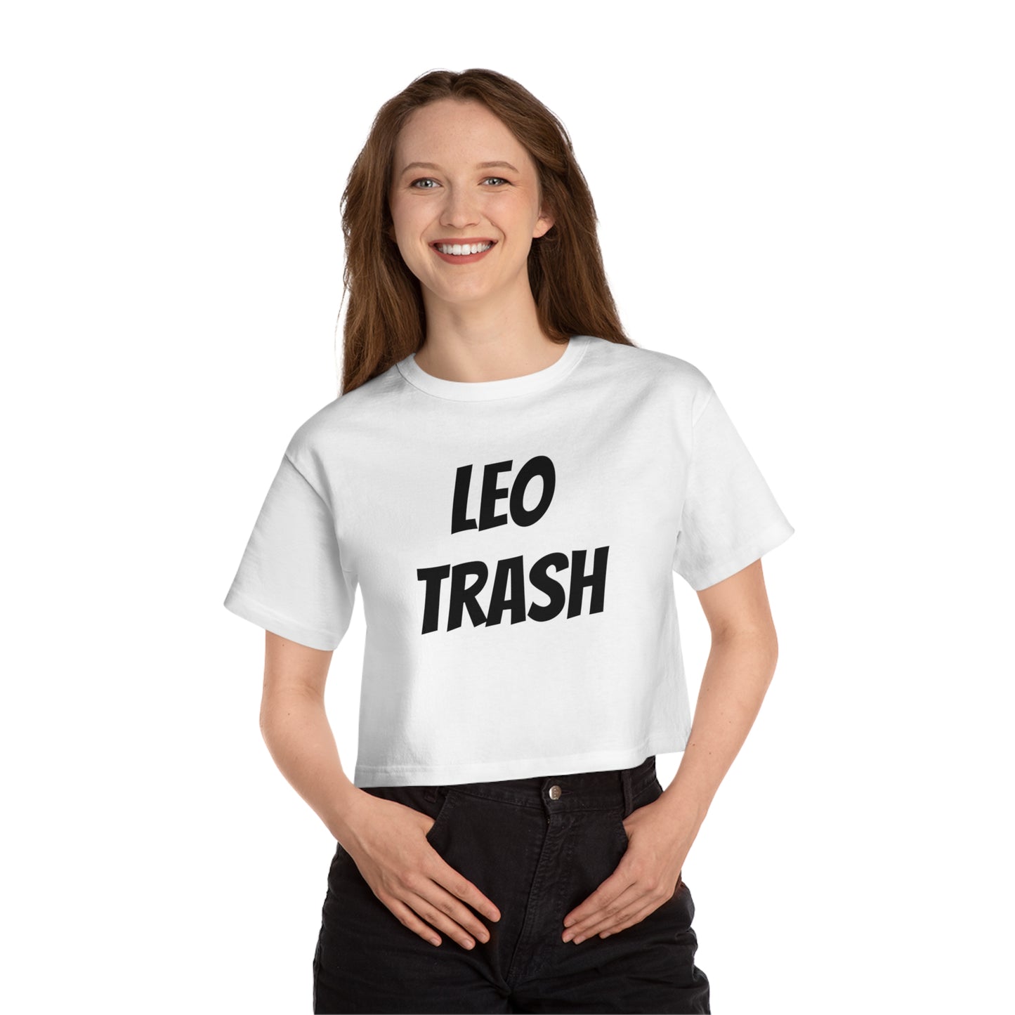 women's leo trash cropped tee
