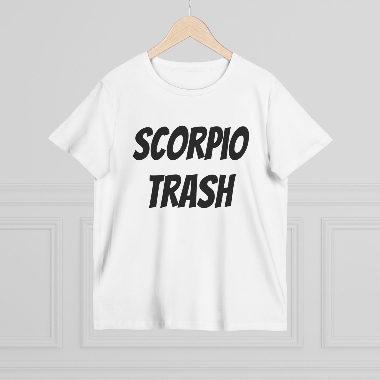 scorpio trash women’s tee