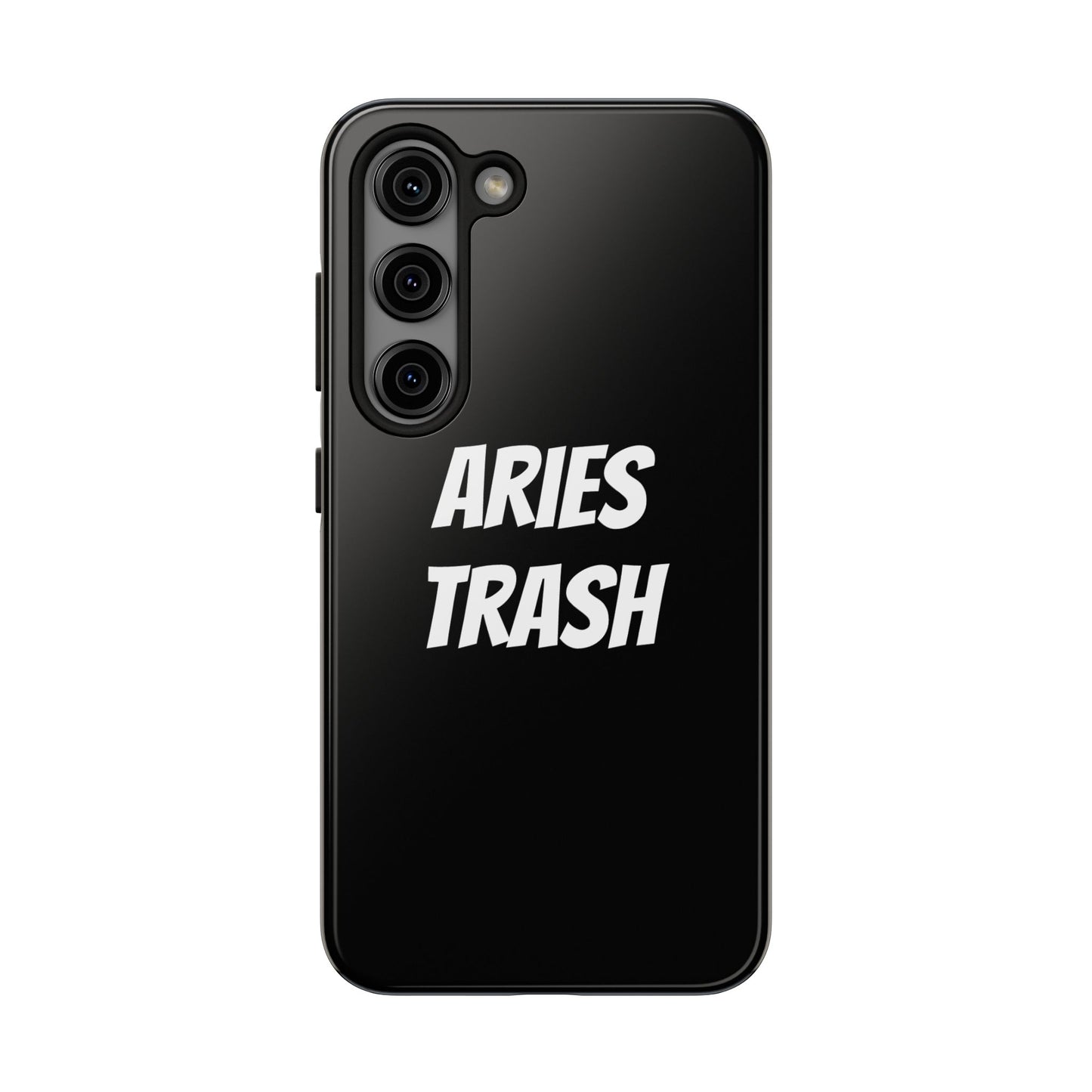 aries trash phone case