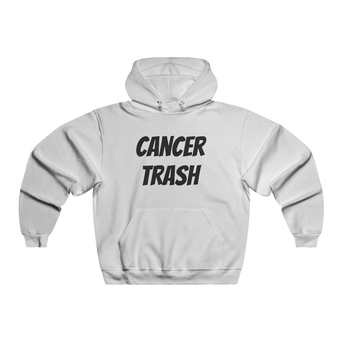 cancer trash men's hoodie