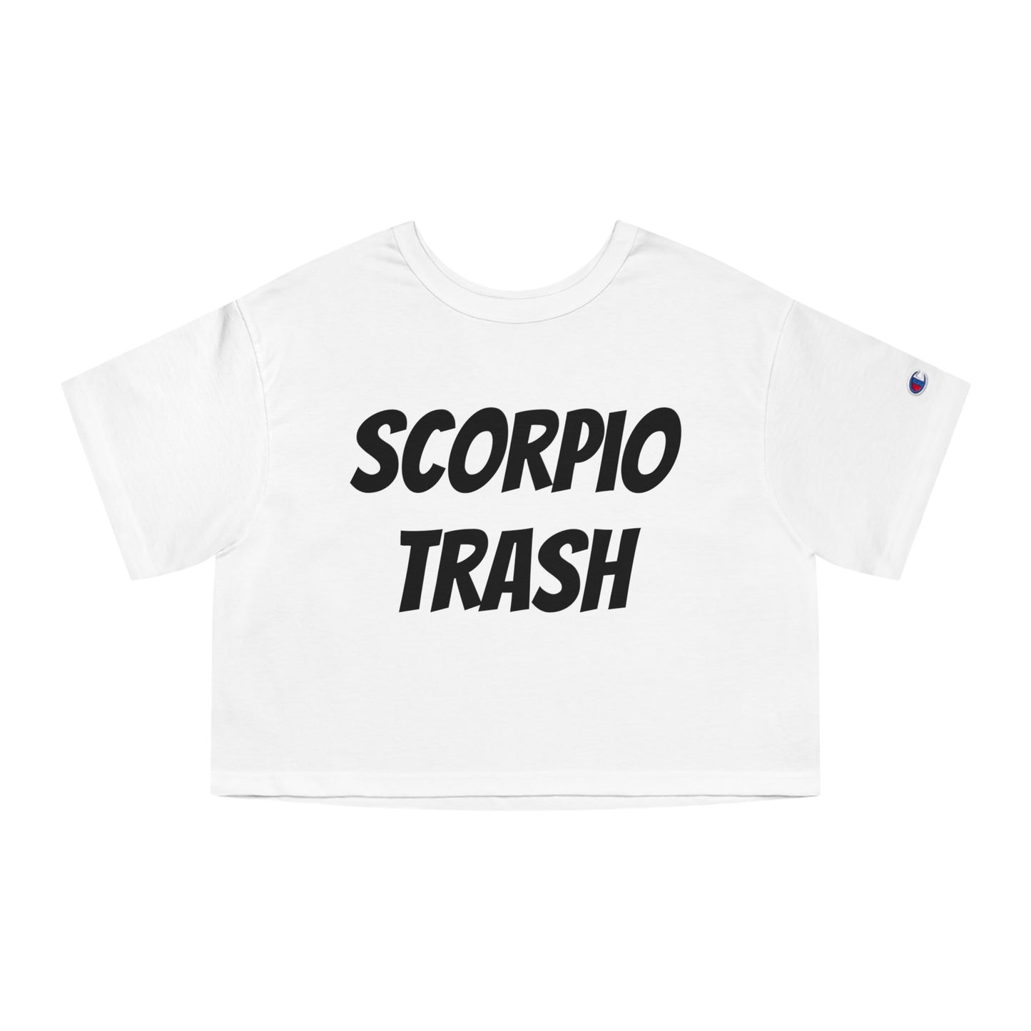 women's scorpio trash cropped tee