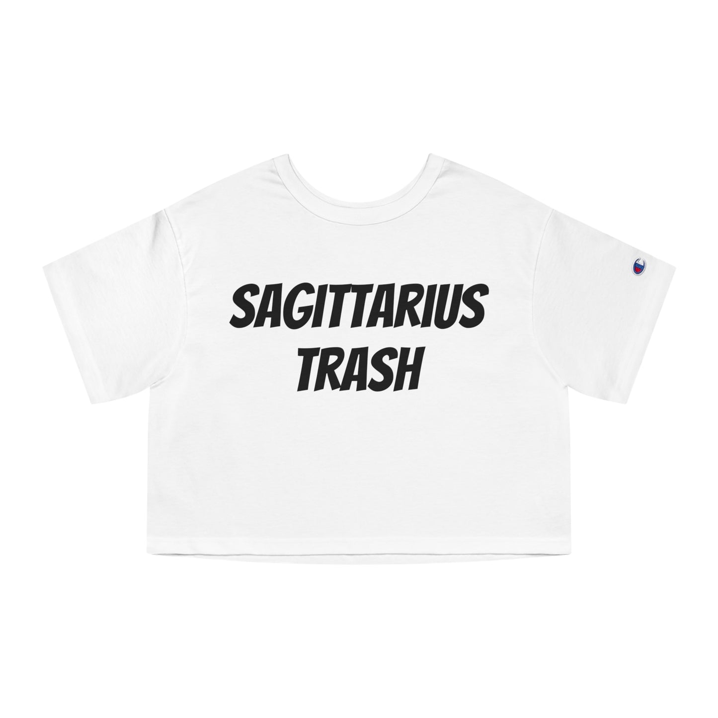 women's sagittarius trash cropped tee