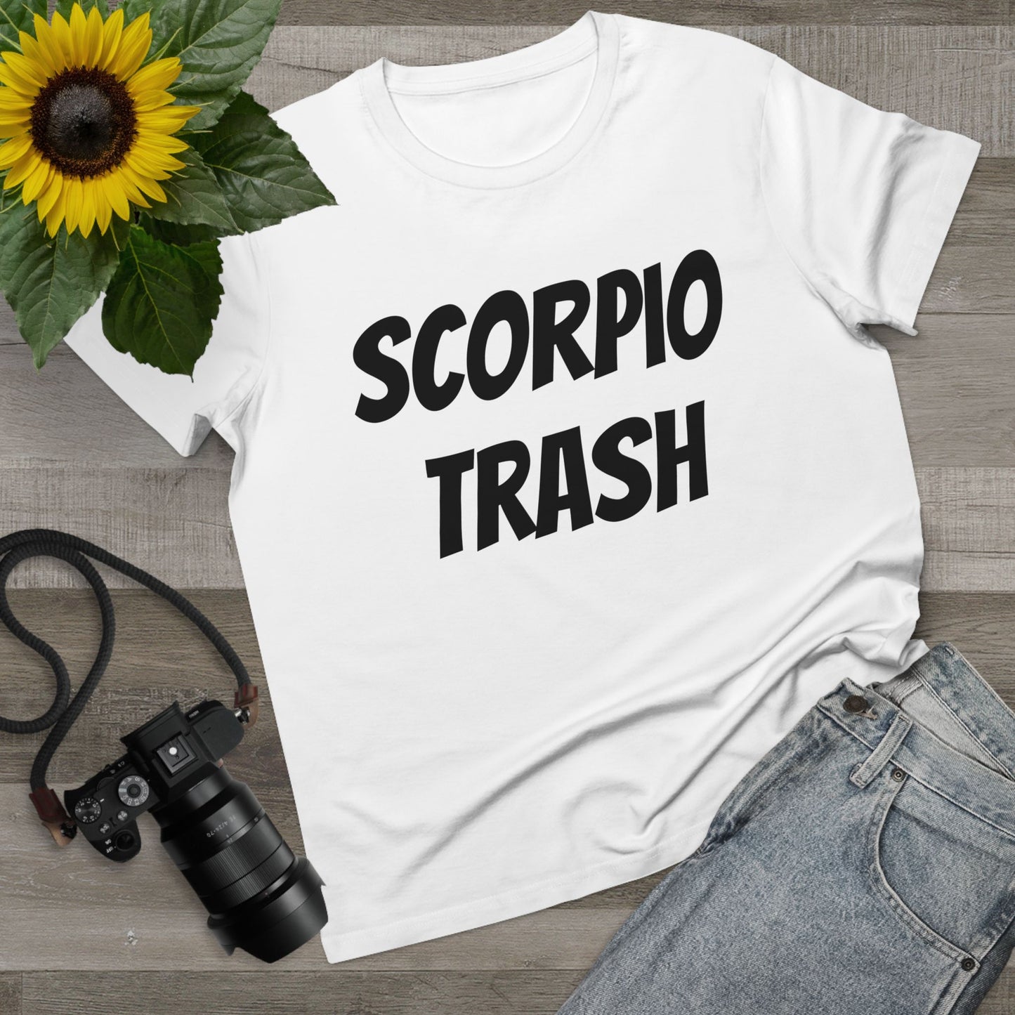 scorpio trash women’s tee