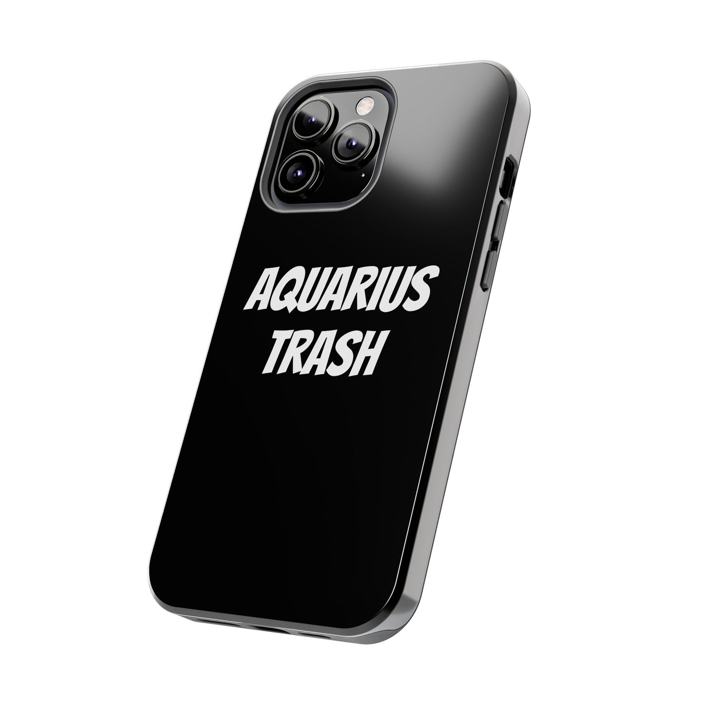 aquarius trash phone case