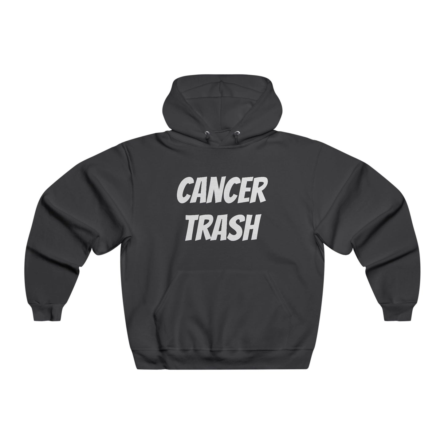 cancer trash men's hoodie