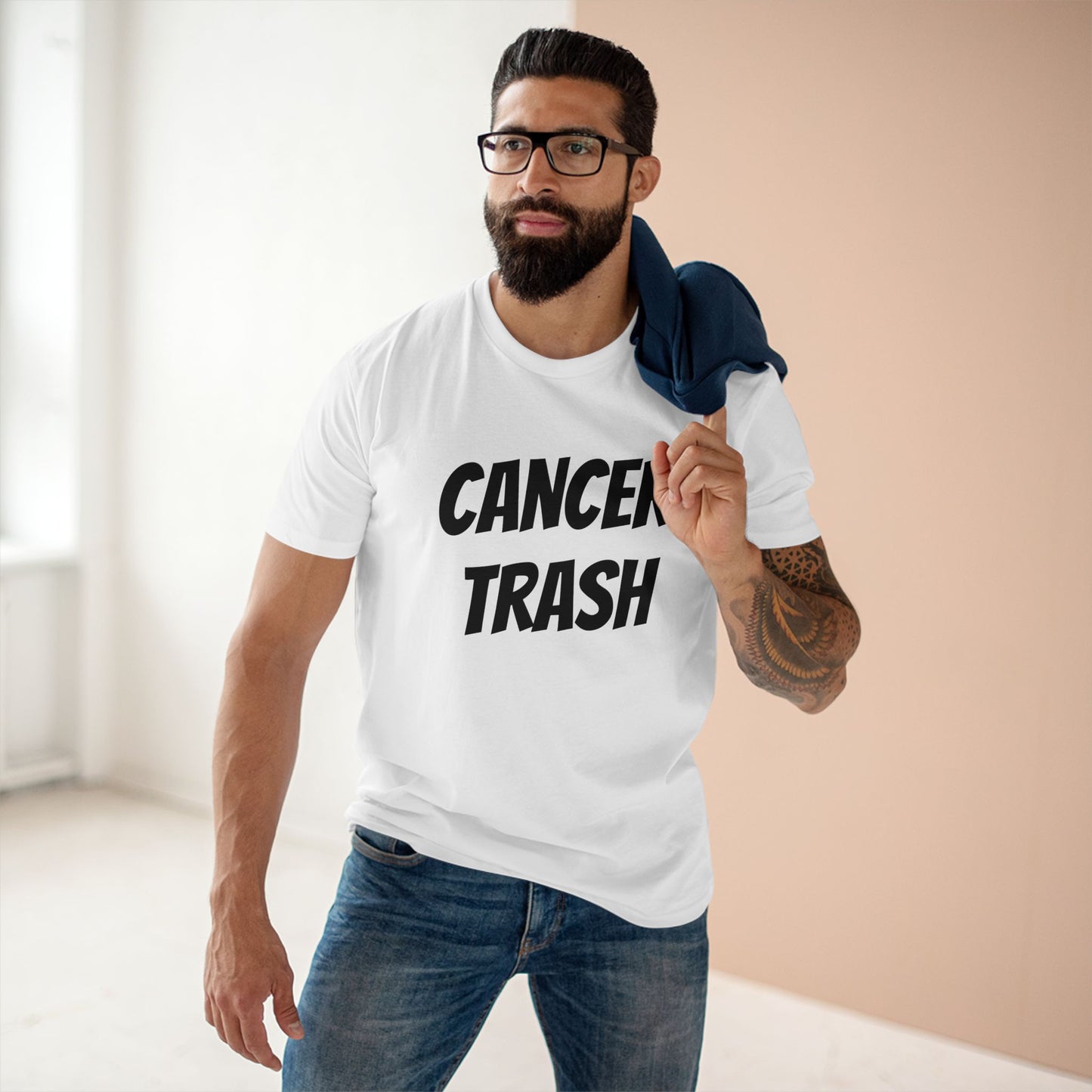 men's cancer trash tee
