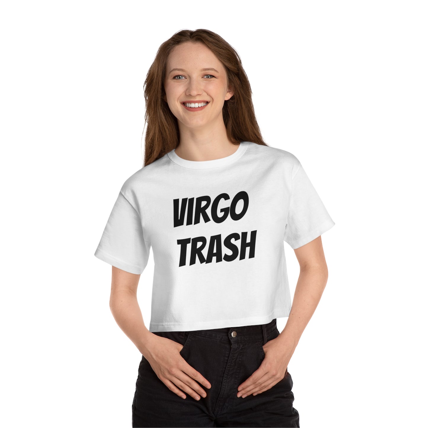 women's virgo trash cropped tee